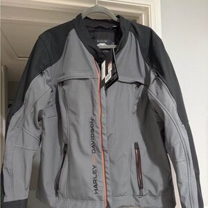 Harley-Davidson Men's Gray and Black Performance Jacket